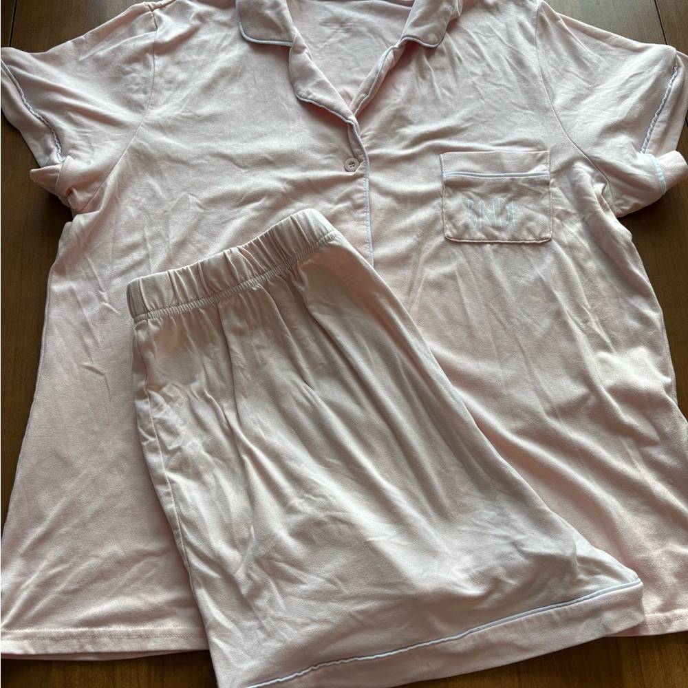 Rae Dunn Light Pink Bride Wedding Pajama Set size XL
